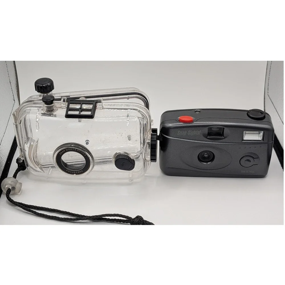 Snap Sights Underwater Film Camera Unisex OS Black 35mm 100ft Waterproof Case